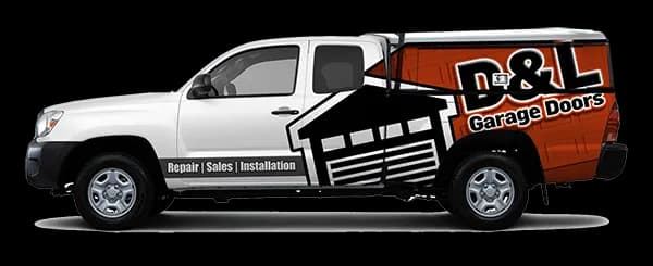 D&L Garage Doors service truck - Repair, Sales, Installation
