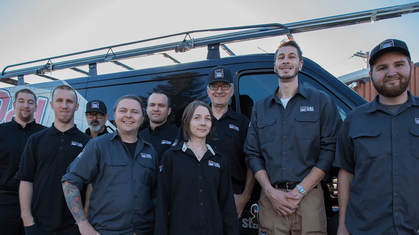 D&L Garage Doors team with service trucks